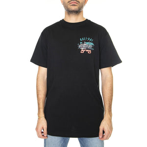The Bali-Hai Regular Tee Black - Maglietta Girocollo Uomo Nera GA665-BLK  GRIMEY 