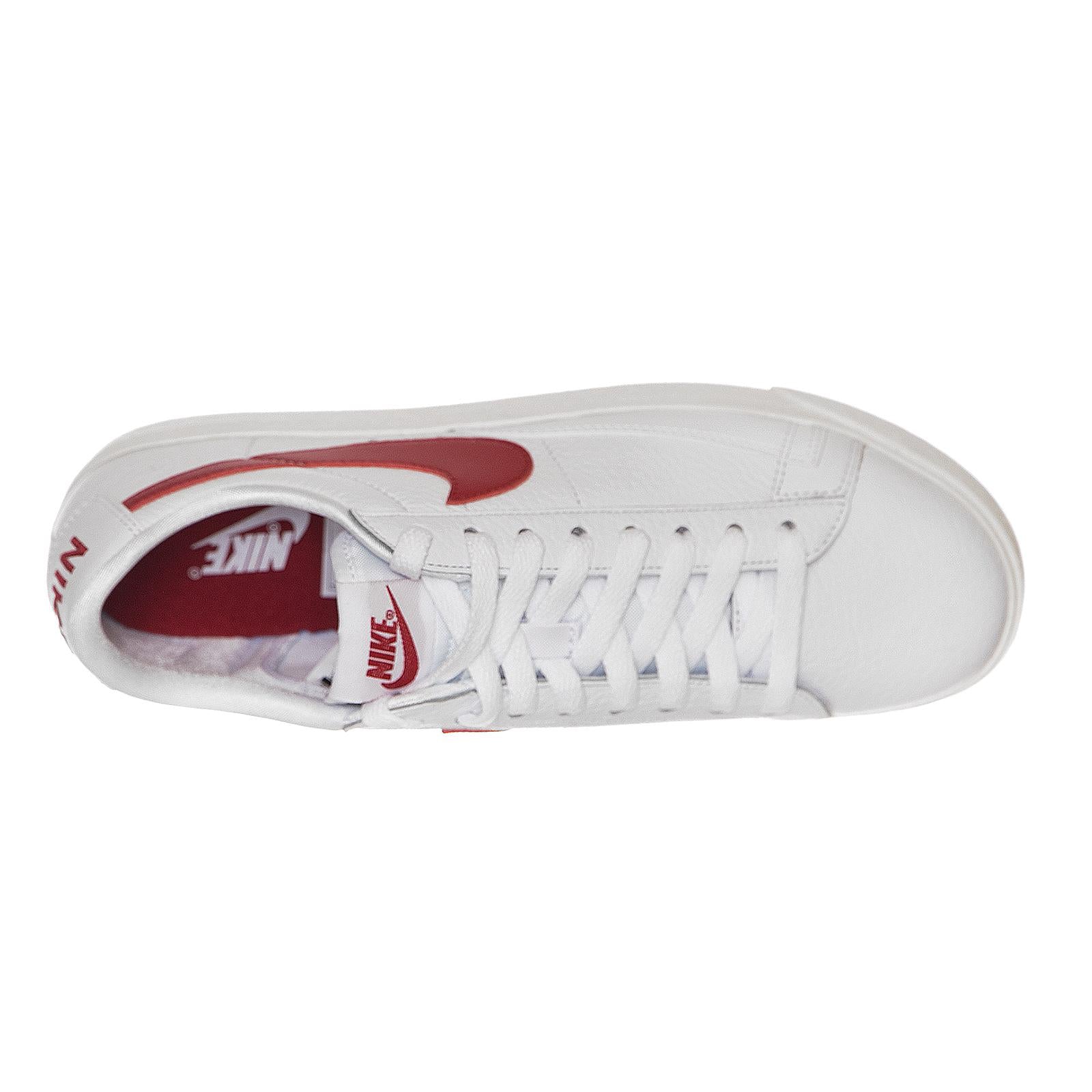 Women Blazer Low Premium WHITE/GYM RED 105214_4  NIKE 