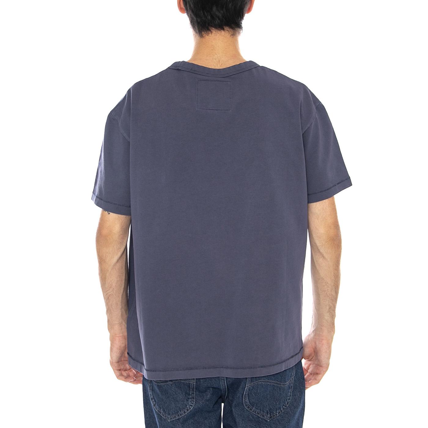 Rodeo Ben Tee Navy - Maglietta Girocollo Uomo Blu Navy 112371672 . WRANGLER 