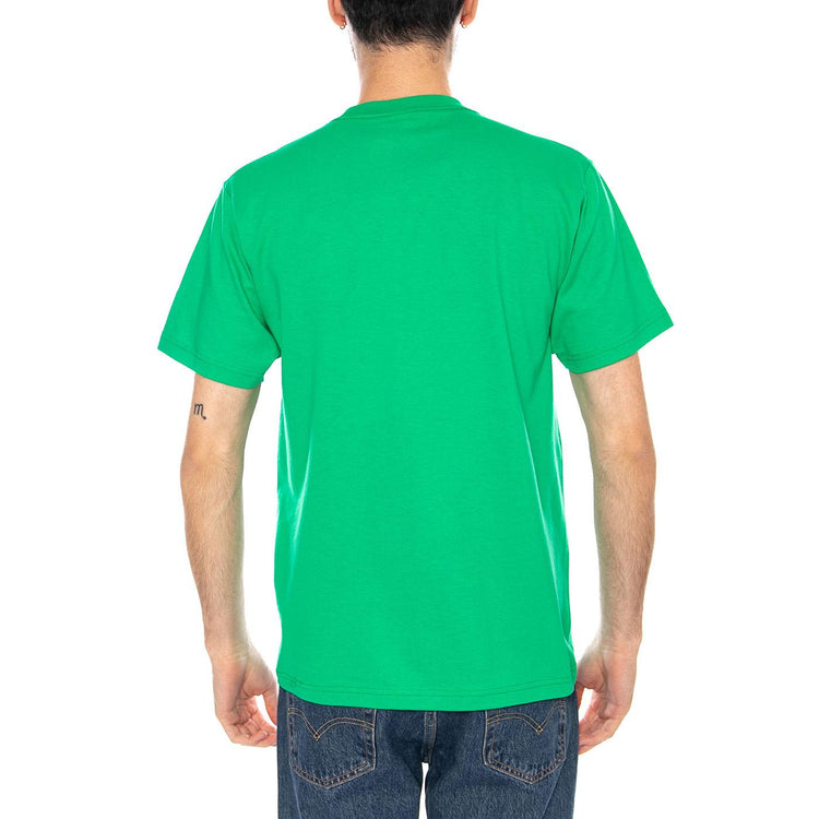 STRETCH LOGO SS TEE VIVID VERDANT - Maglietta Girocollo Uomo Verde VN000SWD FLX1 VANS 