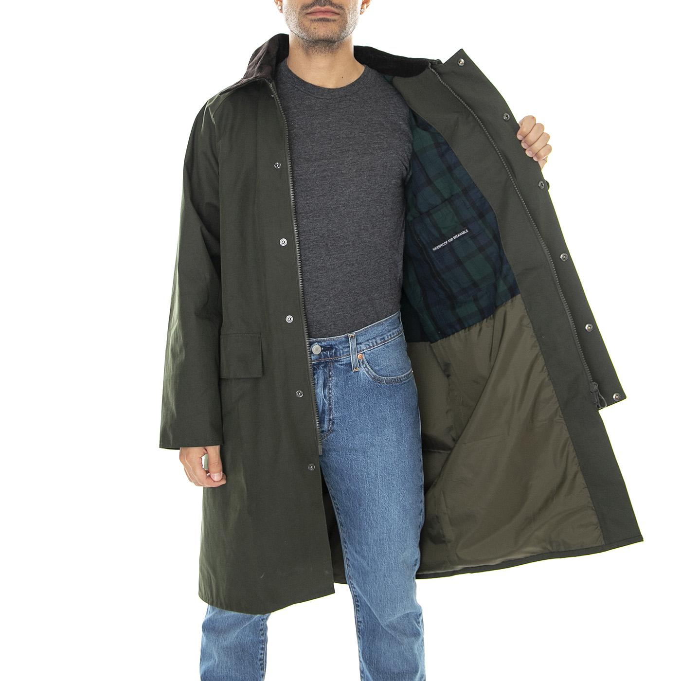 Sl Waterproof Burghley Jacket Sage - Giacca Invernale Uomo Verde 222MMWB0916-SG51  BARBOUR 