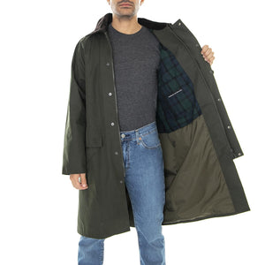 Sl Waterproof Burghley Jacket Sage - Giacca Invernale Uomo Verde 222MMWB0916-SG51  BARBOUR 