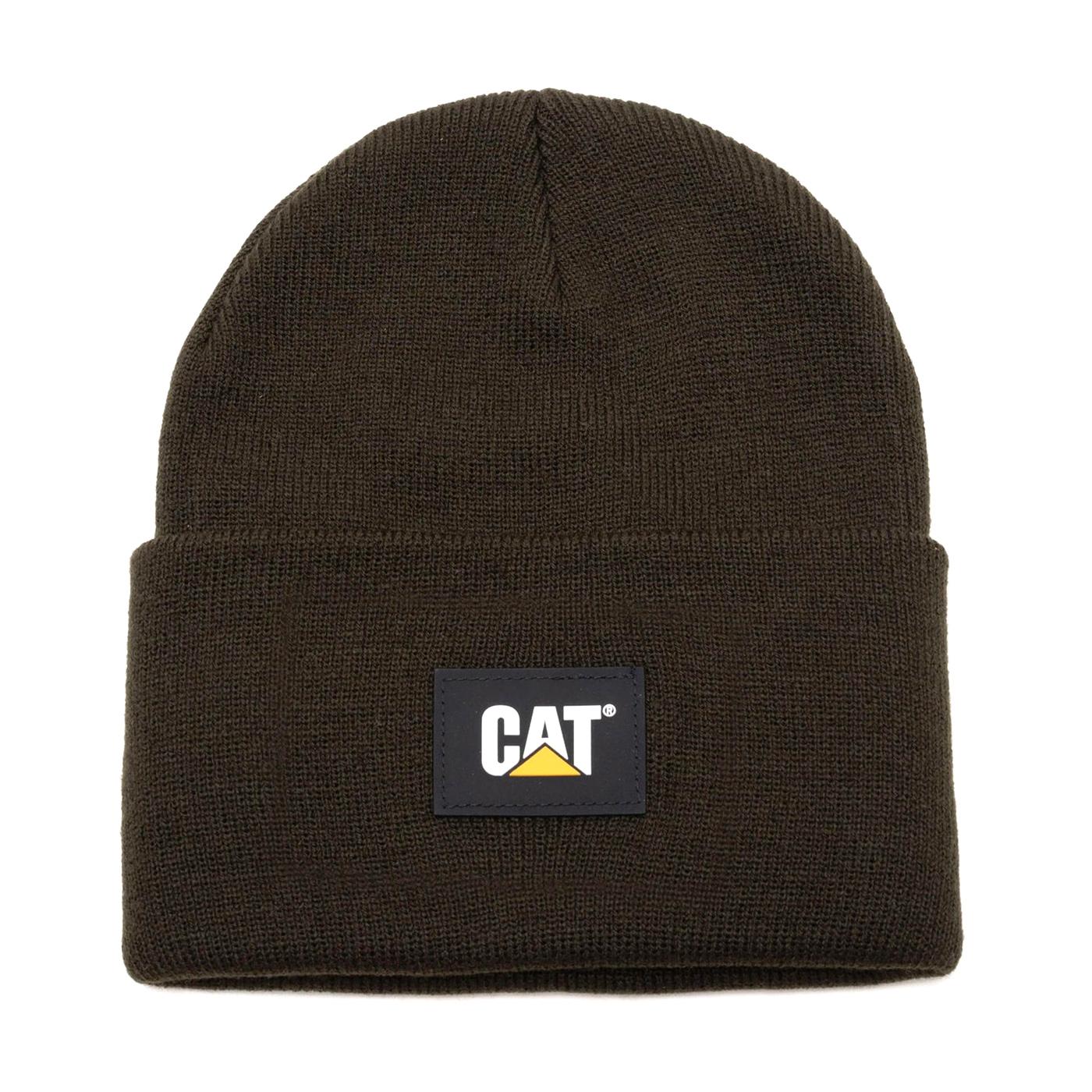 Cat Label Cuff Beanie Army Moss - Cappellino a Cuffia Verde 1090026-10639  CAT 
