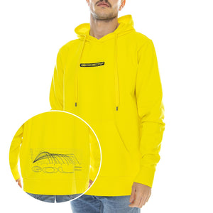 Mens Golfing Logo Radiant Yellow Hooded Sweatshirt FOA400458-5RY  OAKLEY 