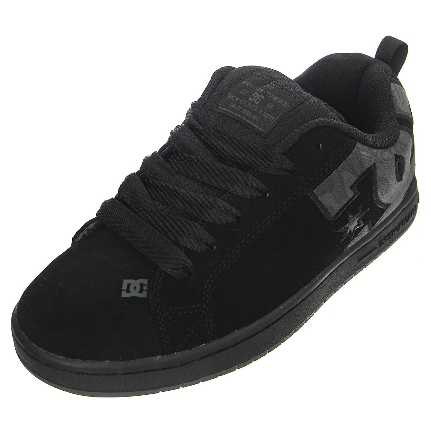 DC Shoes Court Graffik BP2 - Scarpe Stringate Profilo Basso Uomo Nere 300529-BP2  DC 