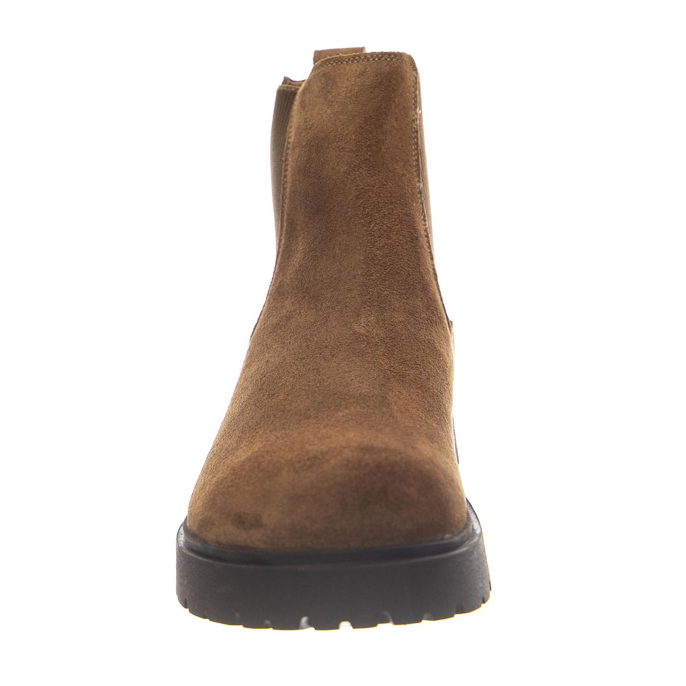 Highwood Slip On Mid N Dark Tea, Suede Leather - Stivaletti Uomo Marroni Birkenstock 1030115 . BIRKENSTOCK 