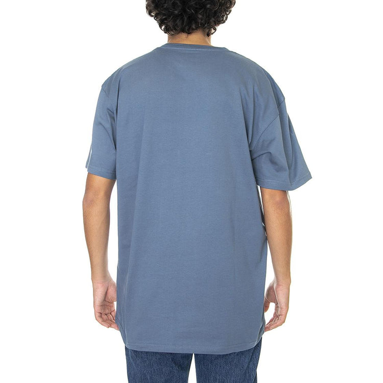 S/S Chase T-Shirt Storm Blue / Gold - Maglietta Girocollo Uomo Blu I026391-0XWXX  CARHARTT WIP 