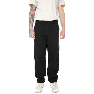 Single Knee Pant Black Rinsed - Pantaloni Uomo Neri I031497-8902  CARHARTT WIP 