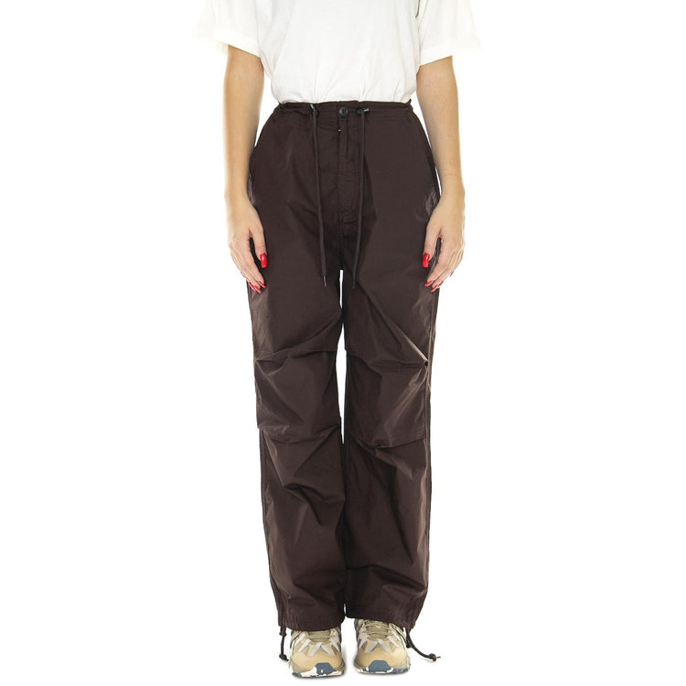 Mina Parcahute Pant Java Brown - Pantaloni Donna Marroni 242020102-JVA  OBEY 