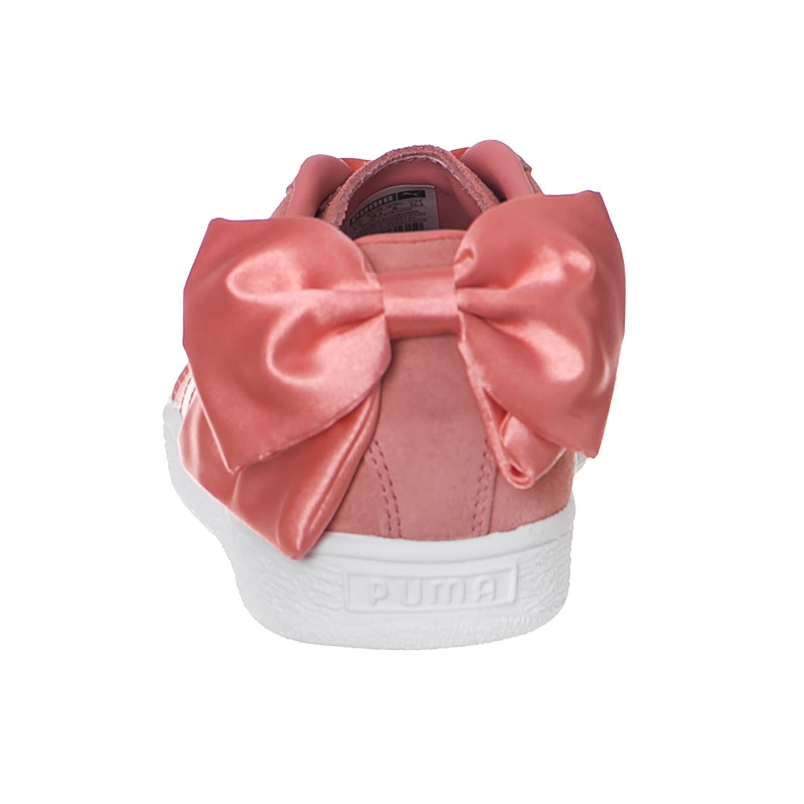 Suede Bow Wn s Shell Pink-Shell Pin 36731701  PUMA 