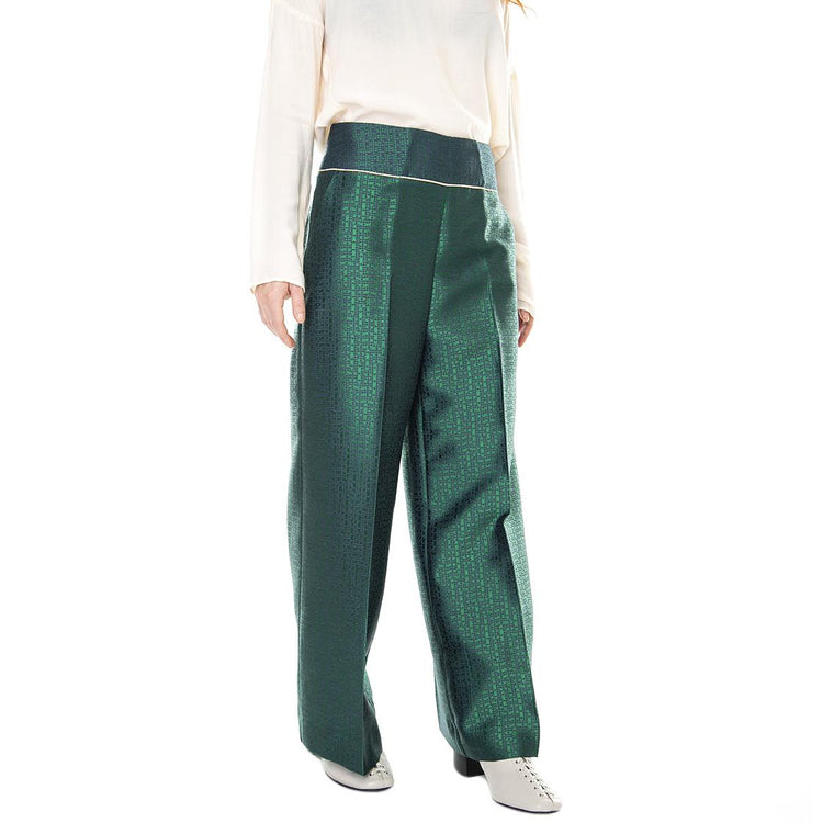 Classic 021SD25028 - Pantaloni Donna Verdi / Foresta / Pavone 021SD25028 -029068-01 . ALESSIA SANTI 