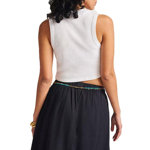 DREW RIB TANK SKATE CLASSICS WHITE - Canotta Donna Bianca VN000G3JWHT1 . VANS 