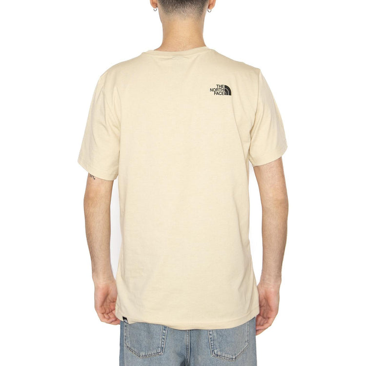 Men's S/S Simple Dome Tee - Maglietta Girocollo Uomo Beige NF0A87NG3X41  THE NORTH FACE 