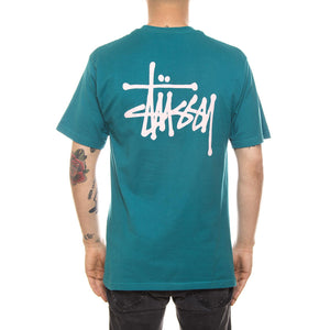 BASIC STUSSY TEE DARK TEAL 1904003-DARK TEAL  STUSSY 