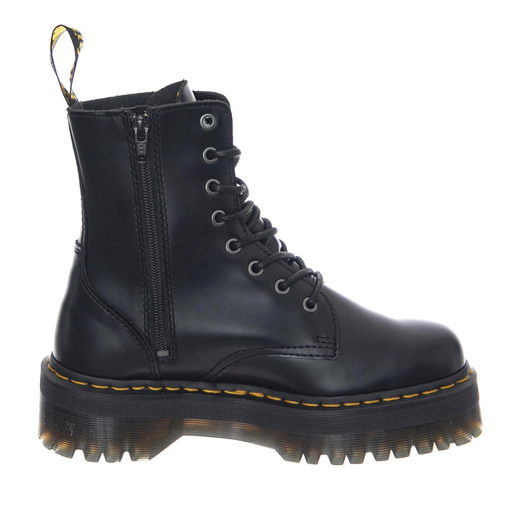Jadon - Polished Smooth Black - Anfibi Stringati Donna Neri DMSJADONBK15265001  DR.MARTENS 