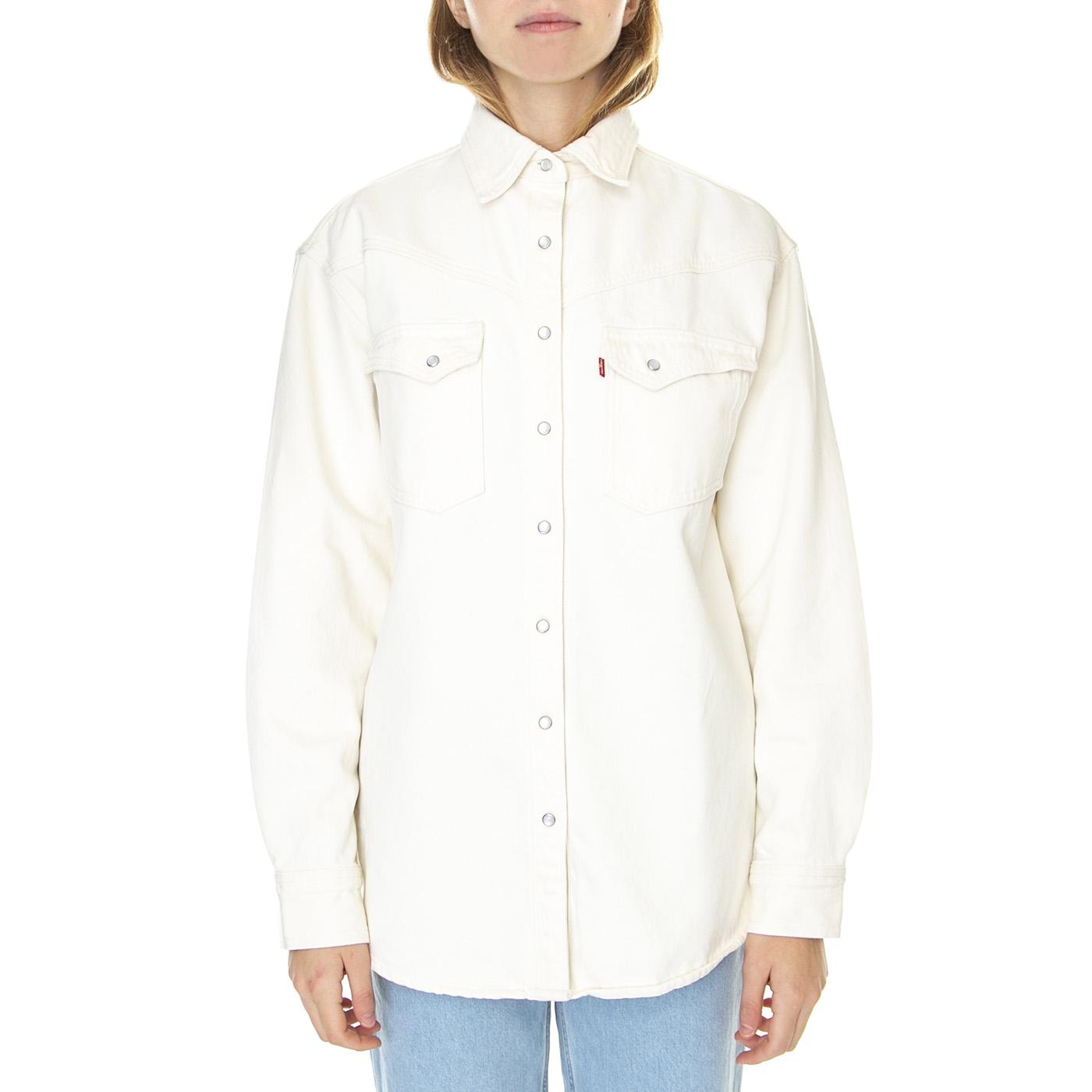 Dorsey XL Western Z5867 Tan Rinse - Camicia Donna Bianca A3364-0002  LEVIS 
