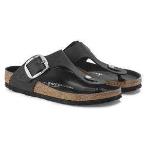 Gizeh Big Buckle Black Oiled Leather - Sandali Donna Neri 1023334  BIRKENSTOCK 