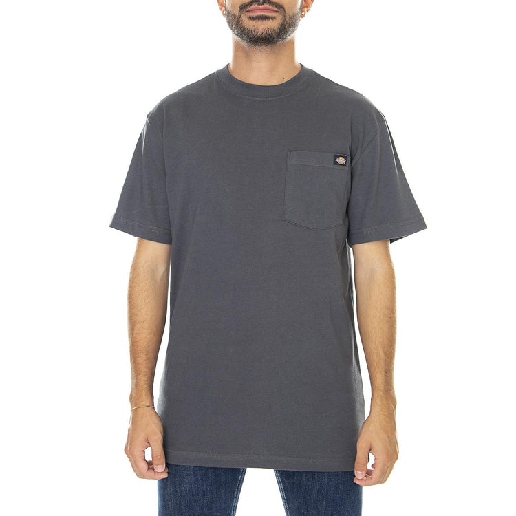 Cotton T-Shirt Charcoal Grey - Maglietta Girocollo Uomo Grigia DK0A4XUCCH01  DICKIES 