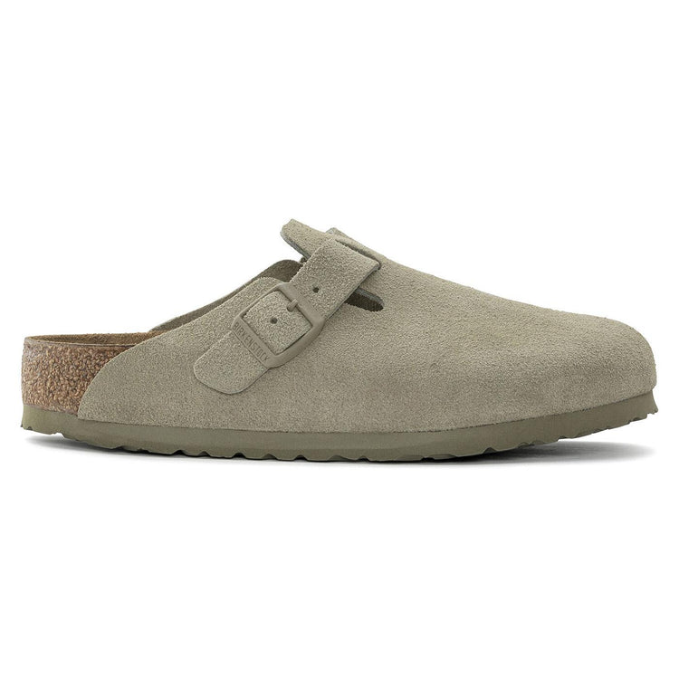 M' Boston Faded Khaki Suede Leather - Sandali Uomo Verdi 1025844  BIRKENSTOCK 
