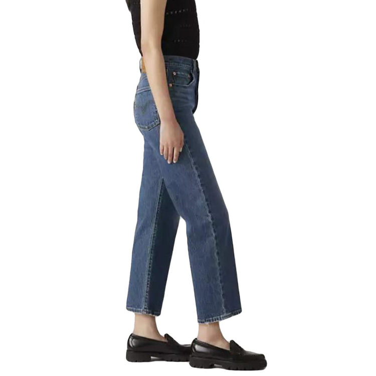 RIBCAGE STRAIGHT ANKLE DARK WASH - Pantaloni Denim Jeans Donna Blu 72693 0218 LEVIS 