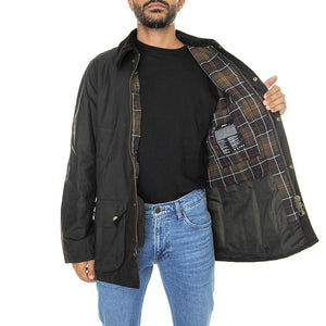 Ashby Wax Jacket Olive - Giacca Invernale Uomo Marrone 222MMWX0339-OL71 . BARBOUR 