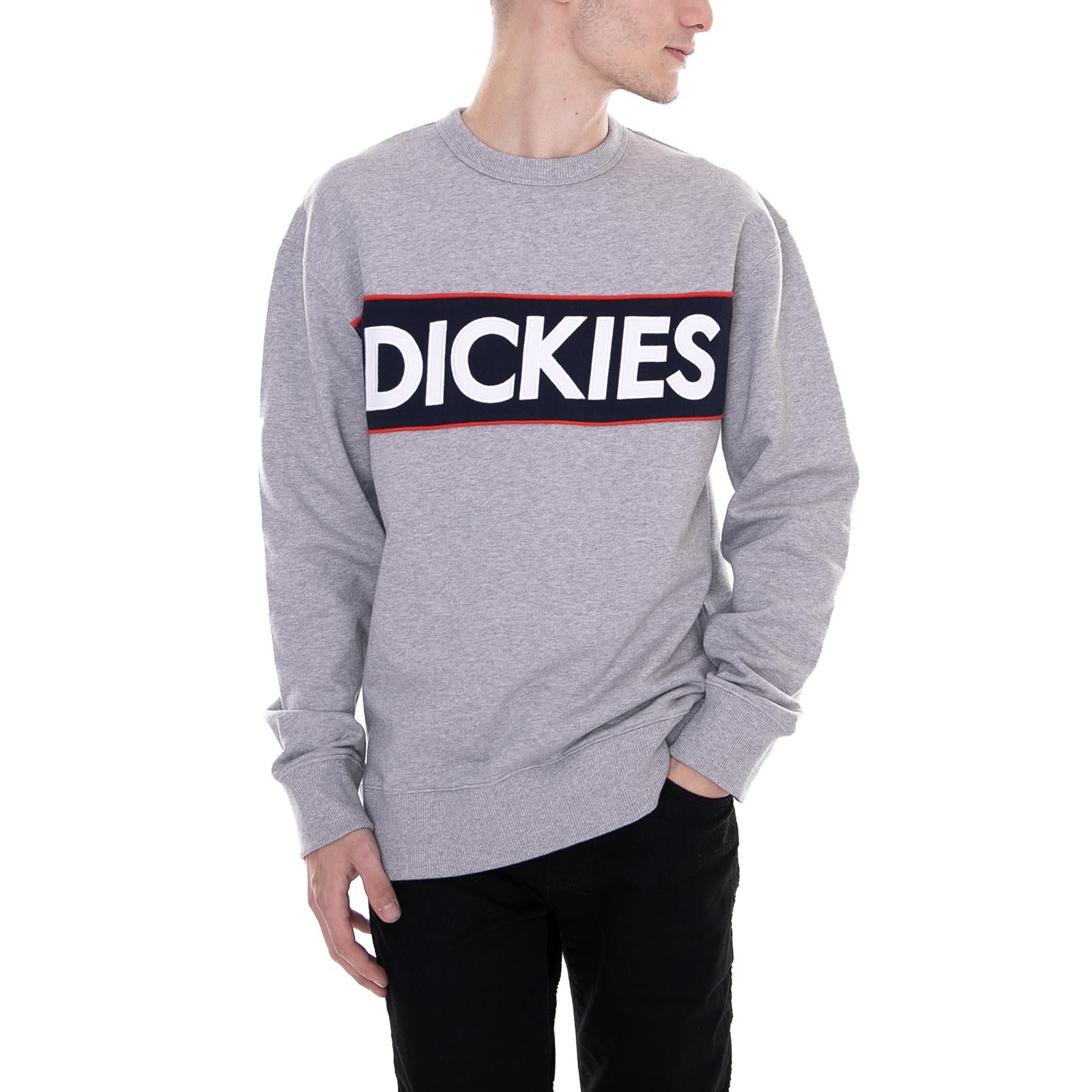 Elberon Melange Grey - Felpa Girocollo Uomo Grigia 02 200214-GYM . DICKIES 