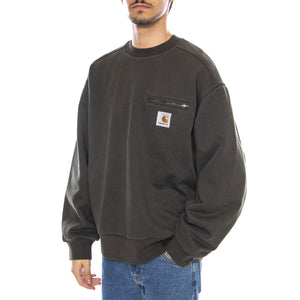 Detroit Sweat Olive - Felpa Girocollo Uomo Verde I035547.4906 . CARHARTT WIP 