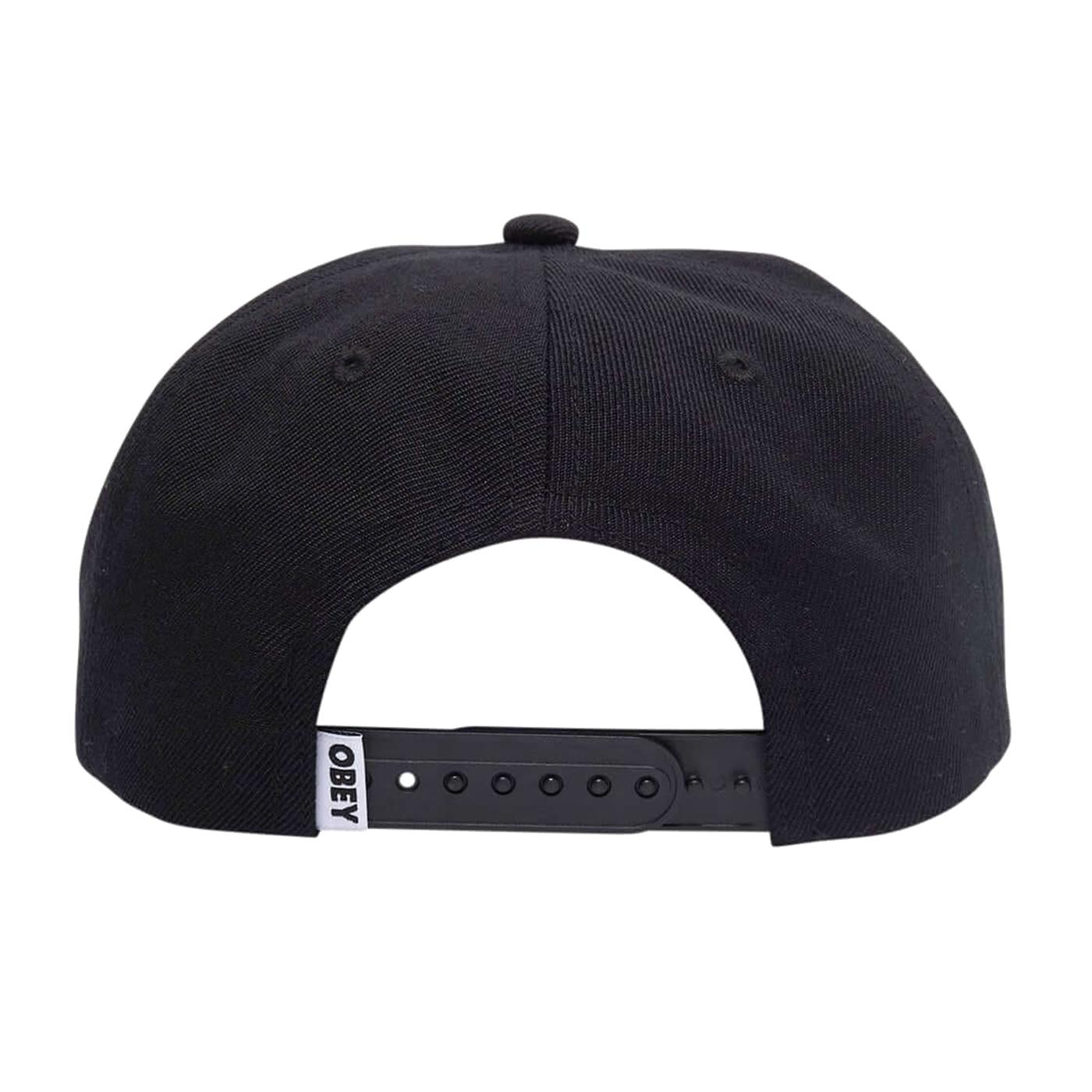Obey Case 6 Panel Classic Snapback - Cappellino con Visiera Nero 100580351-BLK  OBEY 