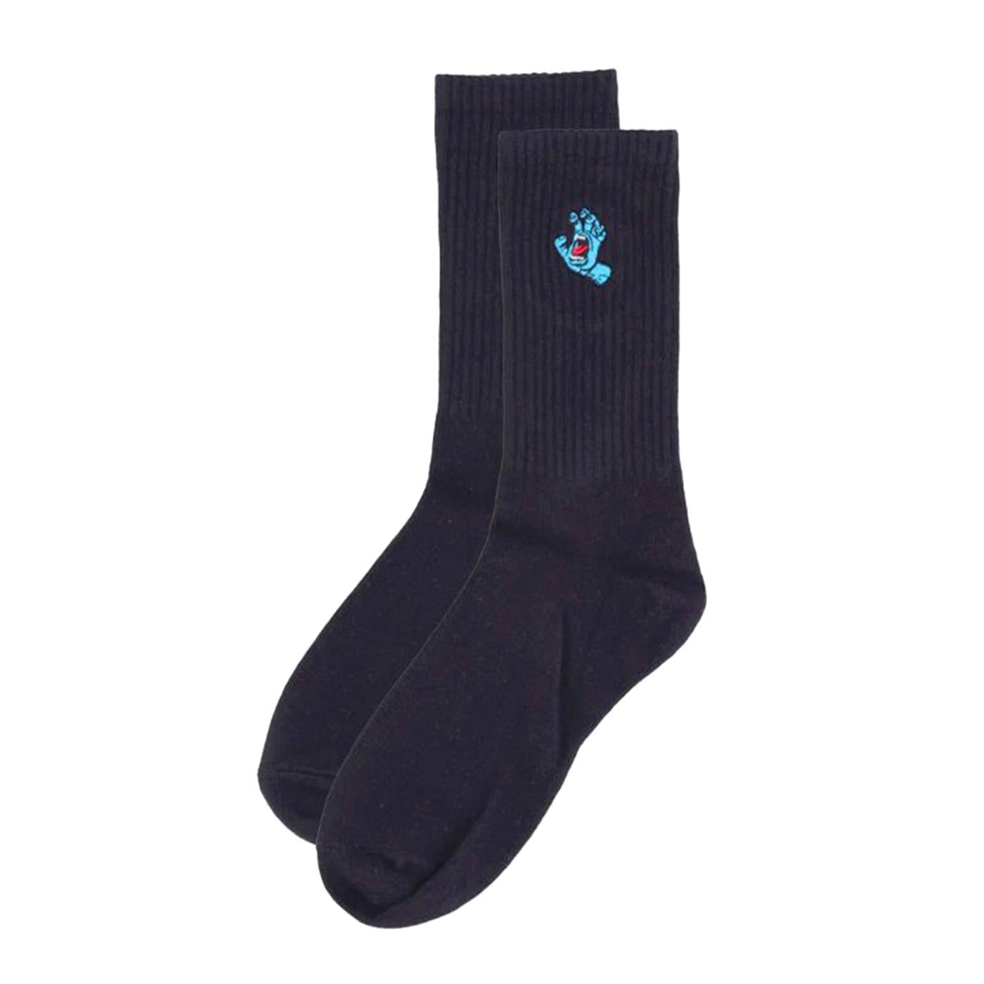 SCREAMING MINI HAND BLACK - Calzini Neri con Logo SCA-SCK-0128 BLK SANTA CRUZ 