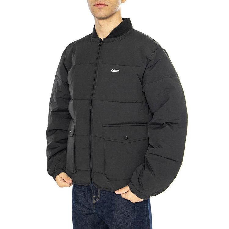 Charlie Jacket Black - Giacca Uomo Nera 121800546-BLK  OBEY 