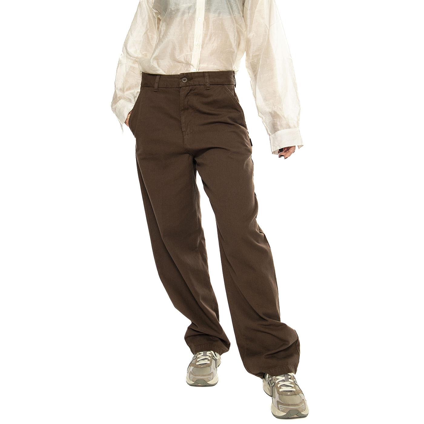W' Brady Pant Liberica - Pabtalone Donna Marrone I033770.2LSGT  CARHARTT WIP 