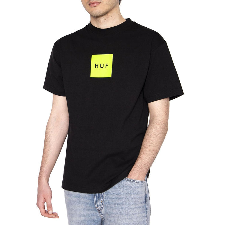 Huf Set Box S/S Tee Black - Maglietta Girocollo Uomo Nera TS01954-BLACK  HUF 
