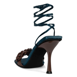 Rozi Red Pu + Satin - Sandali Donna Marroni JCSJC-927-18-5-BRO  JEFFREY CAMPBELL 