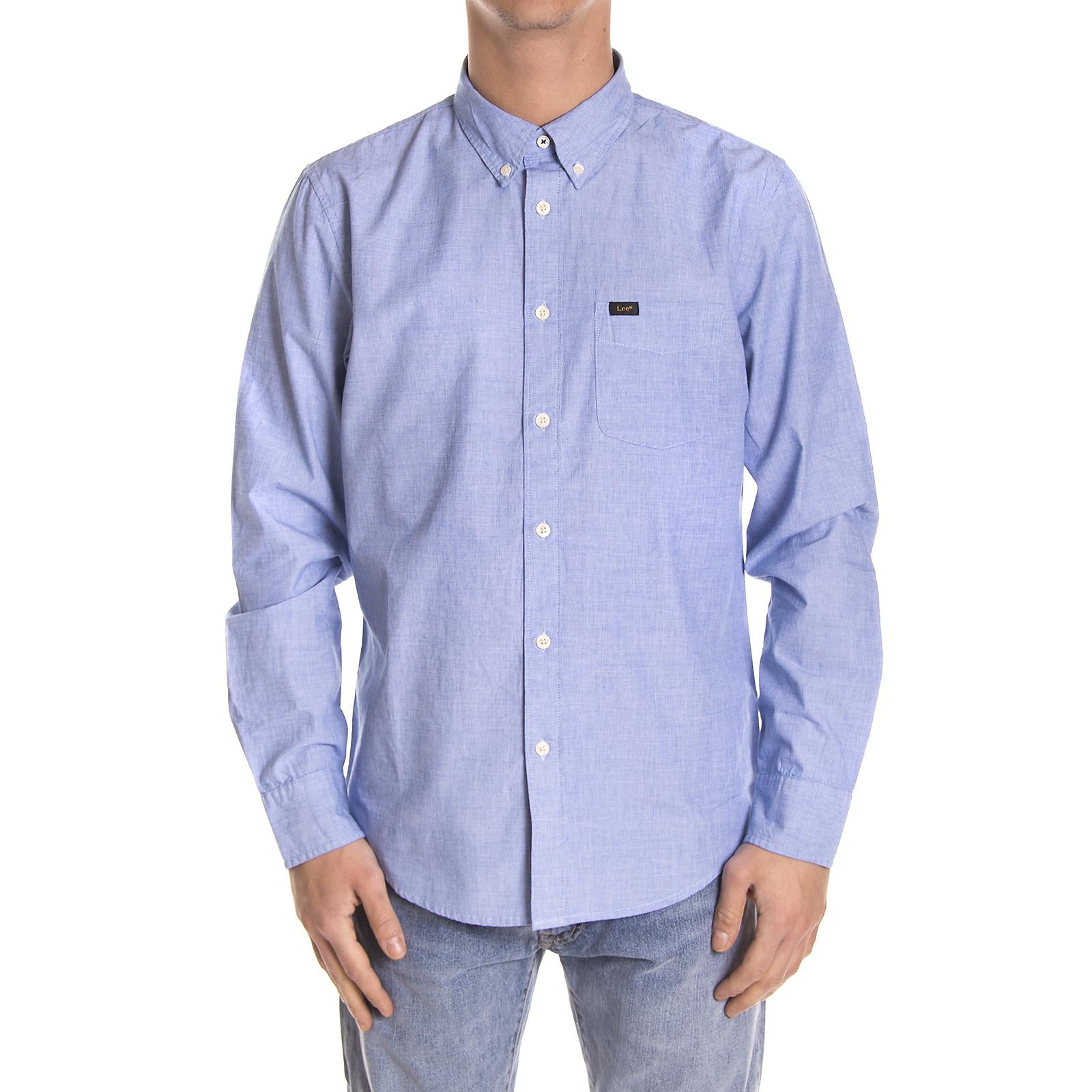 LEE BUTTON DOWN WORKWEAR BLUE 76552_4  LEE 