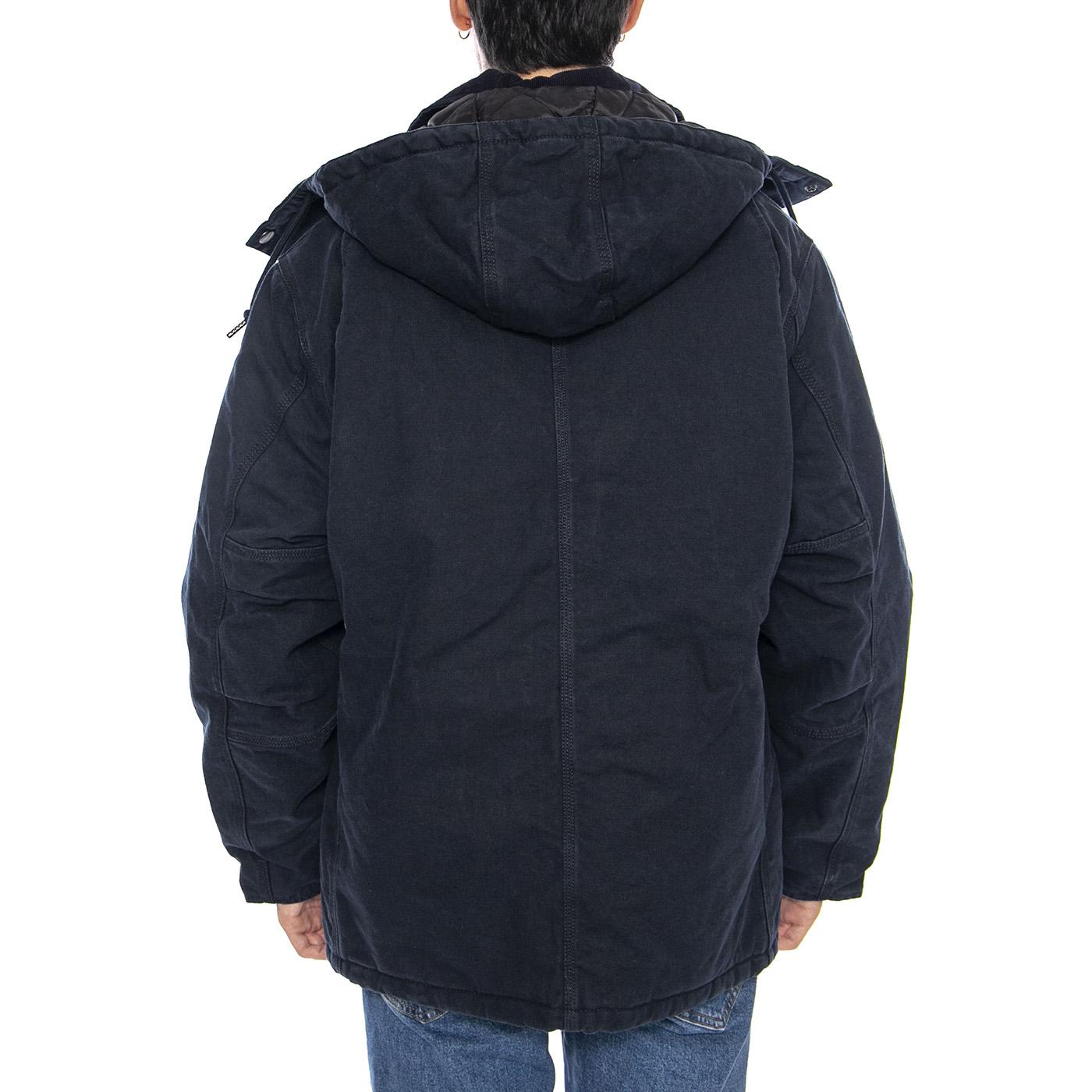 Ambel Coat Deep Night / Deep Night - Giacca con Cappuccio Uomo Blu I035616.3B306 . CARHARTT WIP 