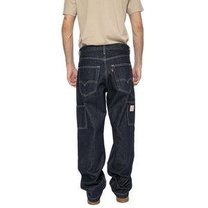 568 Loose Straight Double Knee Mornin Classical Dark Indigo - Pantaloni Denim Jeans Uomo Blu A7367-0013  LEVIS 