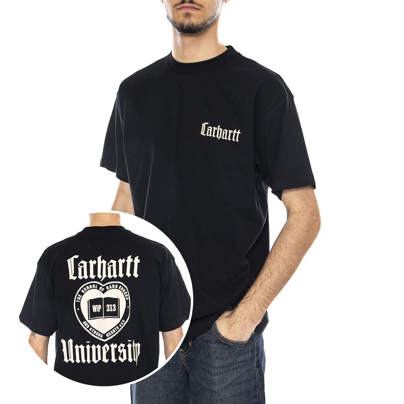 S/S Schooling T-Shirt -- Maglietta Uomo Nera I035453.89XX . CARHARTT WIP 