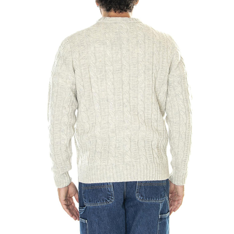 Tassoti Cable Crew Fog - Maglione Girocollo Uomo Grigio F4GFD002  FARAH 