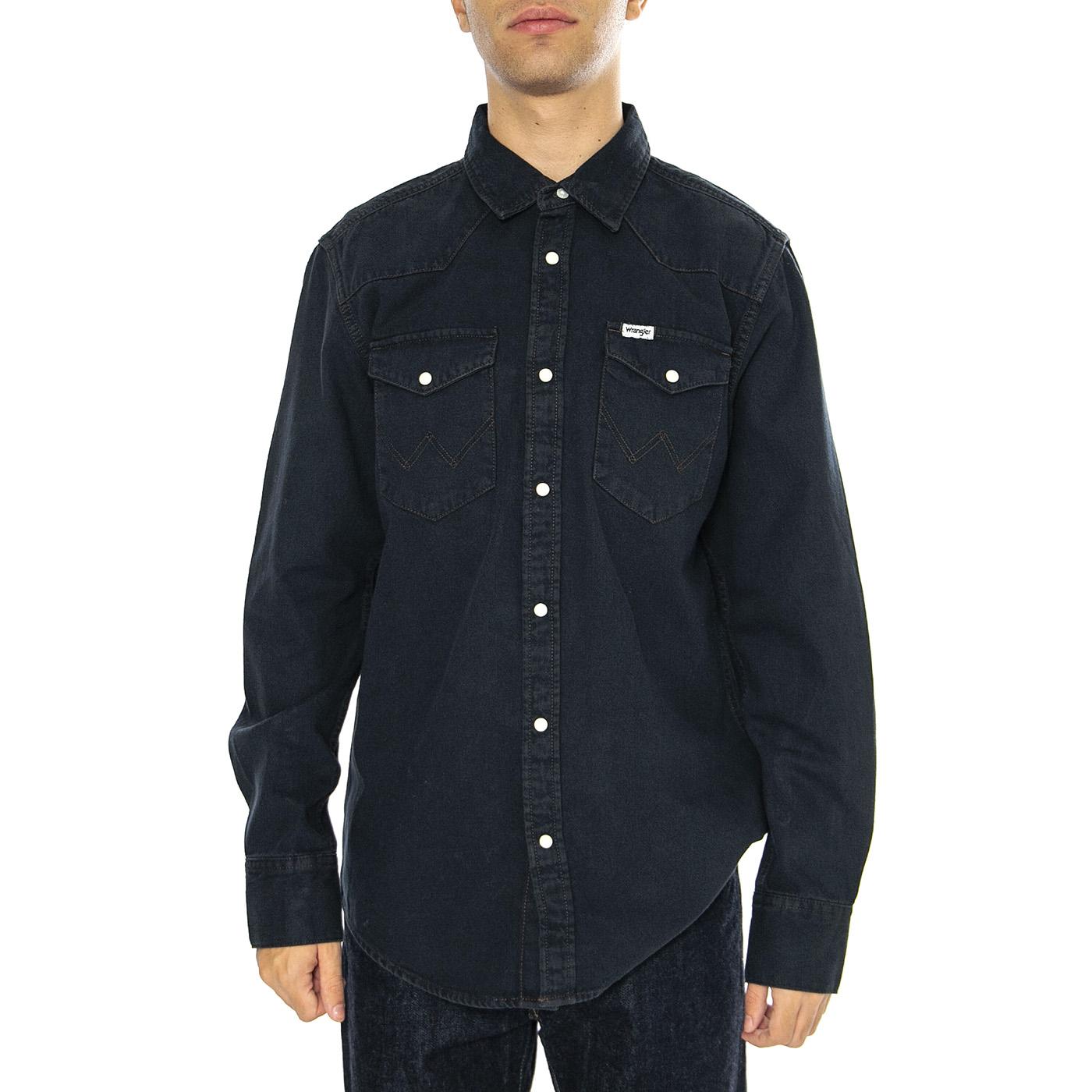 Western Shirt Midnight Rodeo Shirt - Camicia Uomo Blu 112357193-BLUE  WRANGLER 