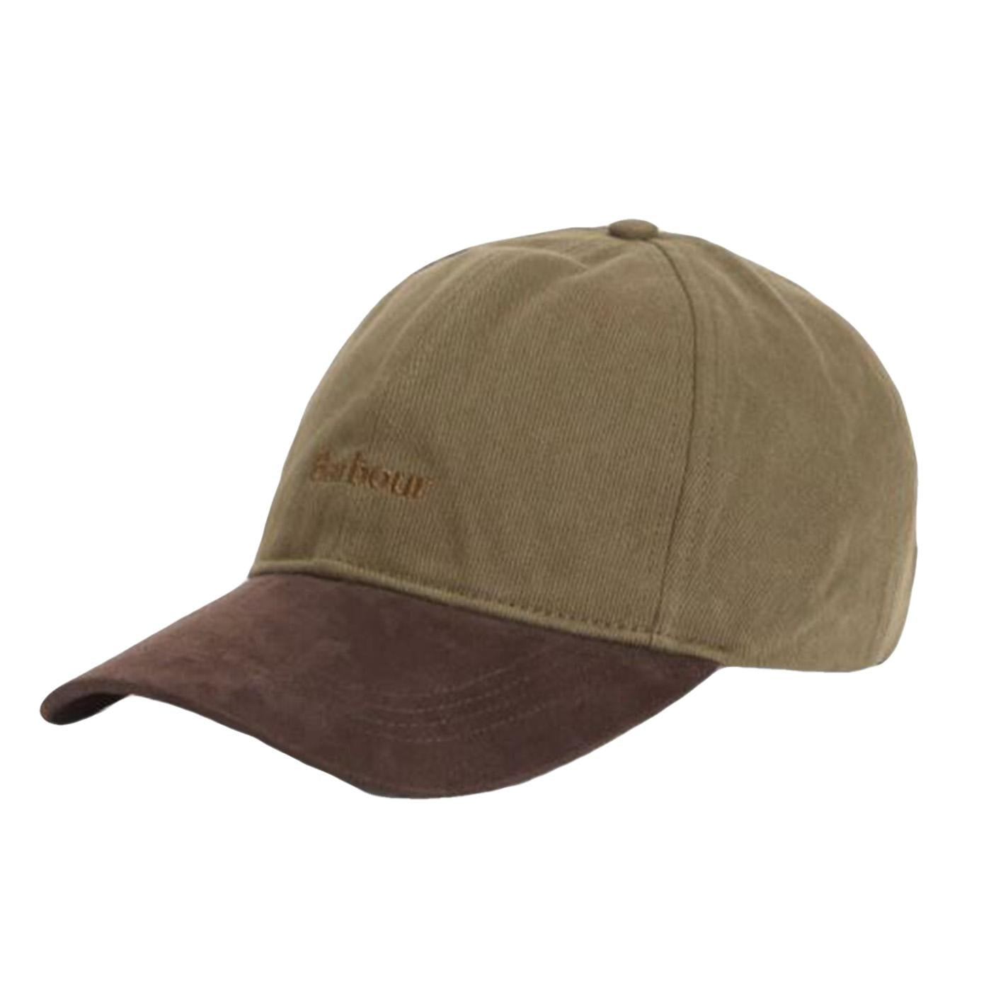 Langdale Cap Olive/Brown - Cappellino con Visiera Marrone / Verde MHA0934 OL71 BARBOUR 