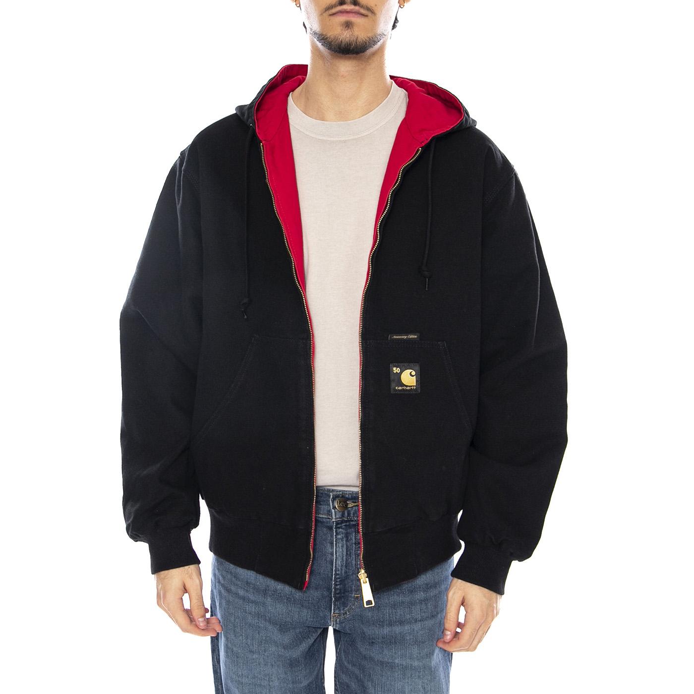 50 Years Anniversary OG Active Jacket Canvas Black / USA Red - Giacca Uomo Rossa I036412.3GJ02 . CARHARTT WIP 