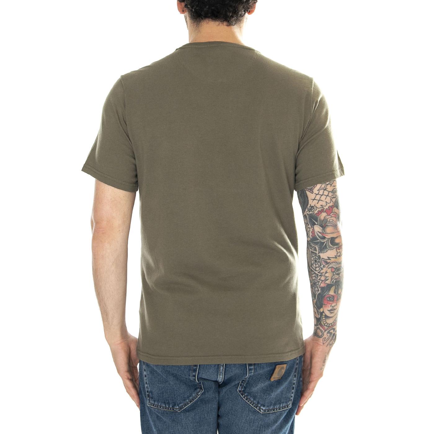 Tartan Sports Tee Pale Sage - Maglietta Girocollo Uomo Verde SS24-MTS0670-SG15  BARBOUR 