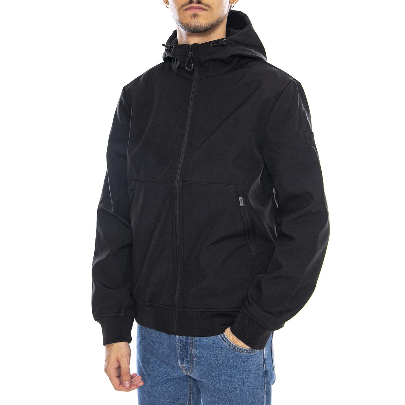 Bowie Softshell Bomber Noos Black - Giacca con Cappouccio Nera 22029276-4498597 . ONLY & SONS 