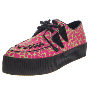 Hoxton Creeper Lime / Pink Leo Print - Scarpe Donna Multicolore VS-010X-LLEO  UNDERGROUND 