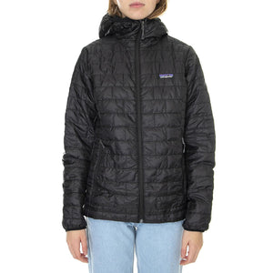 W's Nano Puff Hoody Black - Giacca Invernale con Cappuccio Donna Nera 84227-BLK  PATAGONIA 
