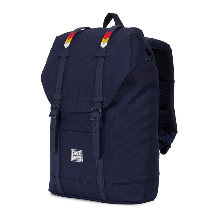 RETREAT MID-VOLUME PEACOAT/RAINBOW CHEVRON RUBBER 10329-01867-OS  HERSCHEL 