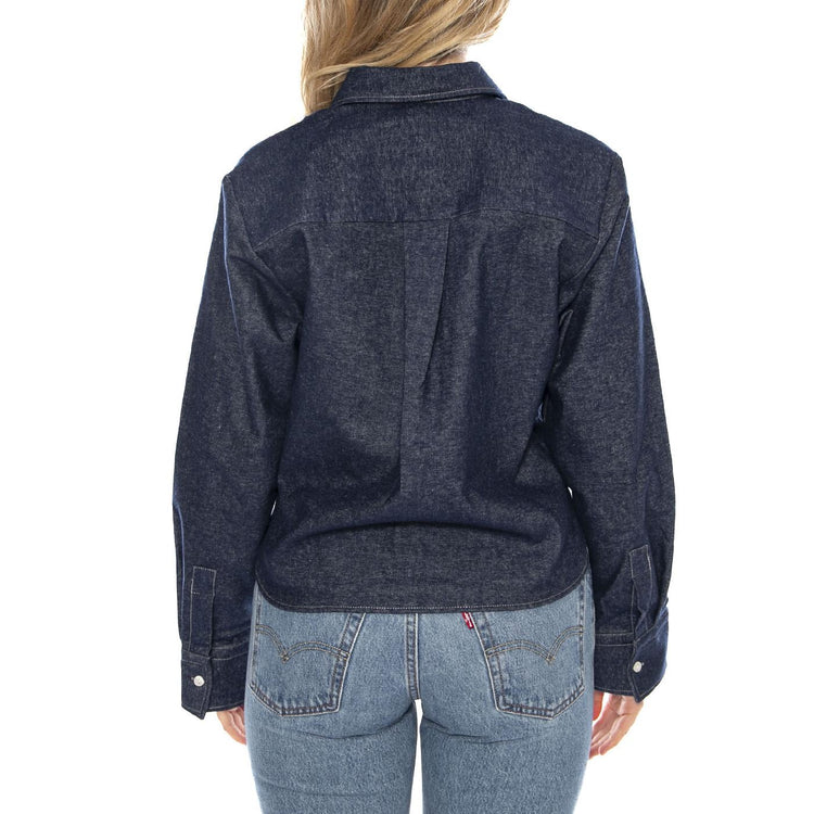 Norie Indigo -- Camicia Donna Blu 331527 910 ELVINE 