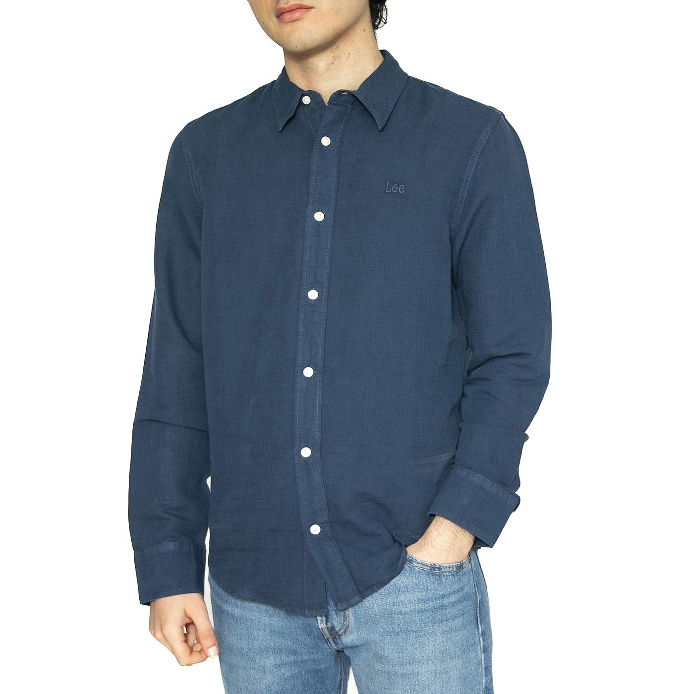 Patch Shirt Orion Blue - Camicia Uomo Blu 112364107  LEE 