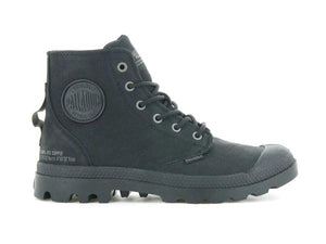 Pampa Hi Supply Lth Black / Black - Scarpe Stringate Profilo Alto Uomo Nere PAS77963-001-M  PALLADIUM 