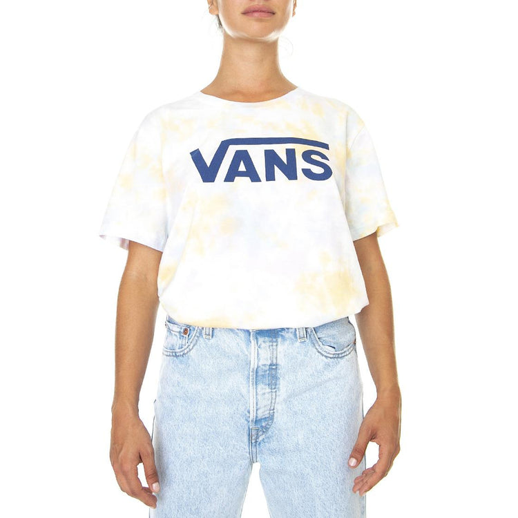 Logo Wash - Maglietta Girocollo Donna Rosa / Tie Dye VN0A7RSBYRE1  VANS 